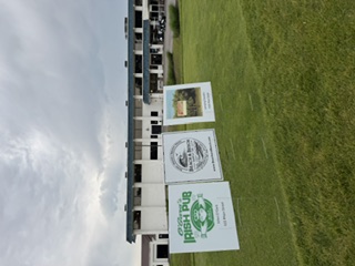 Sponsor signs in front of the Valle Vista clubhouse