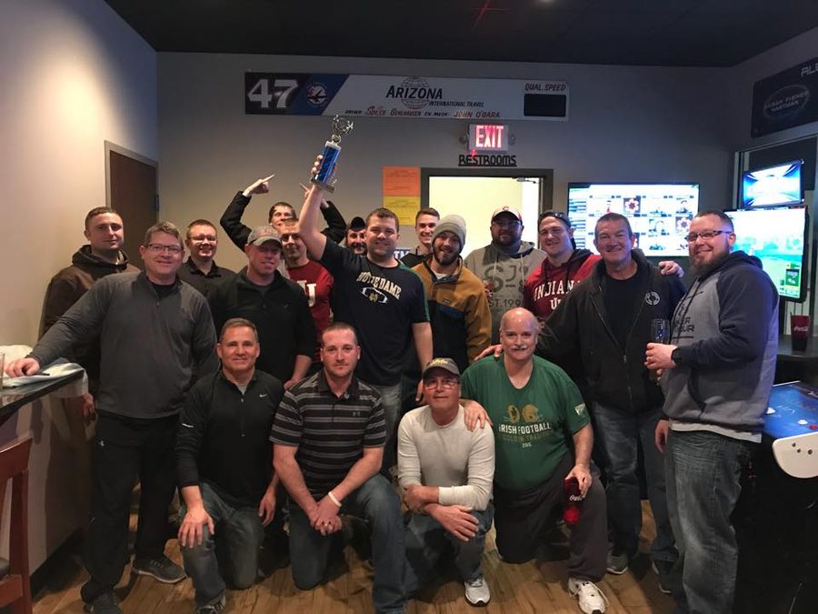 Men's Club members together after the outing