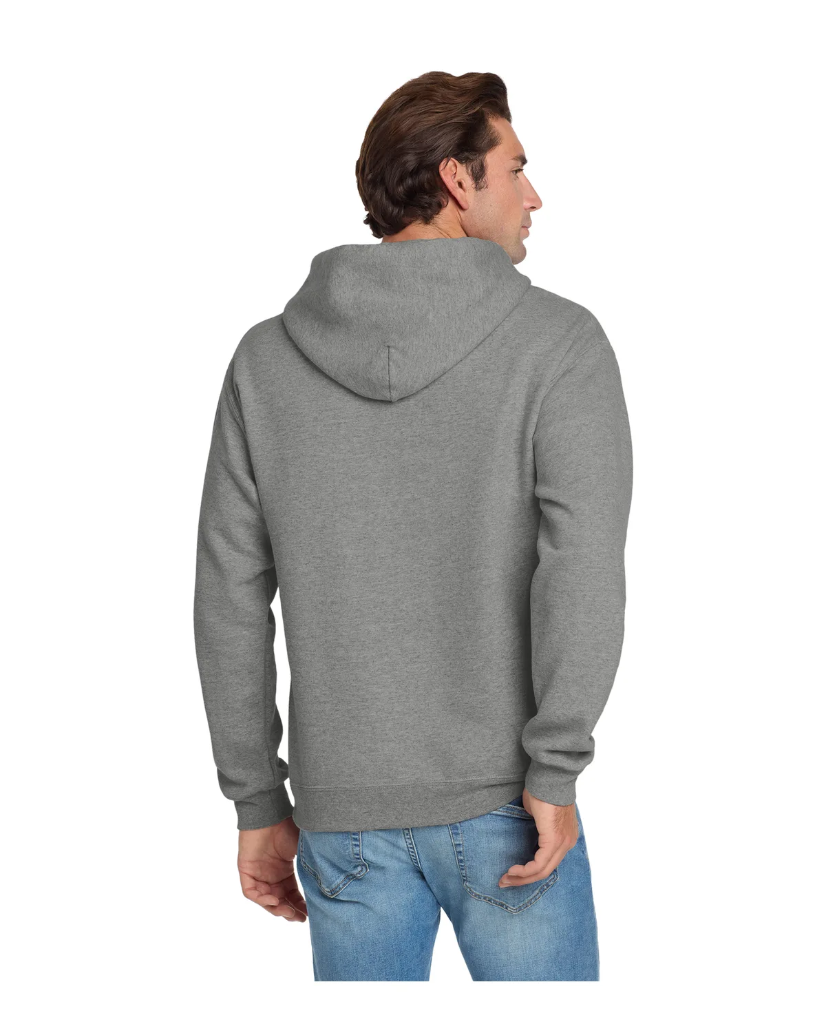 Club Pullover Hoodie, Oxford Gray, back