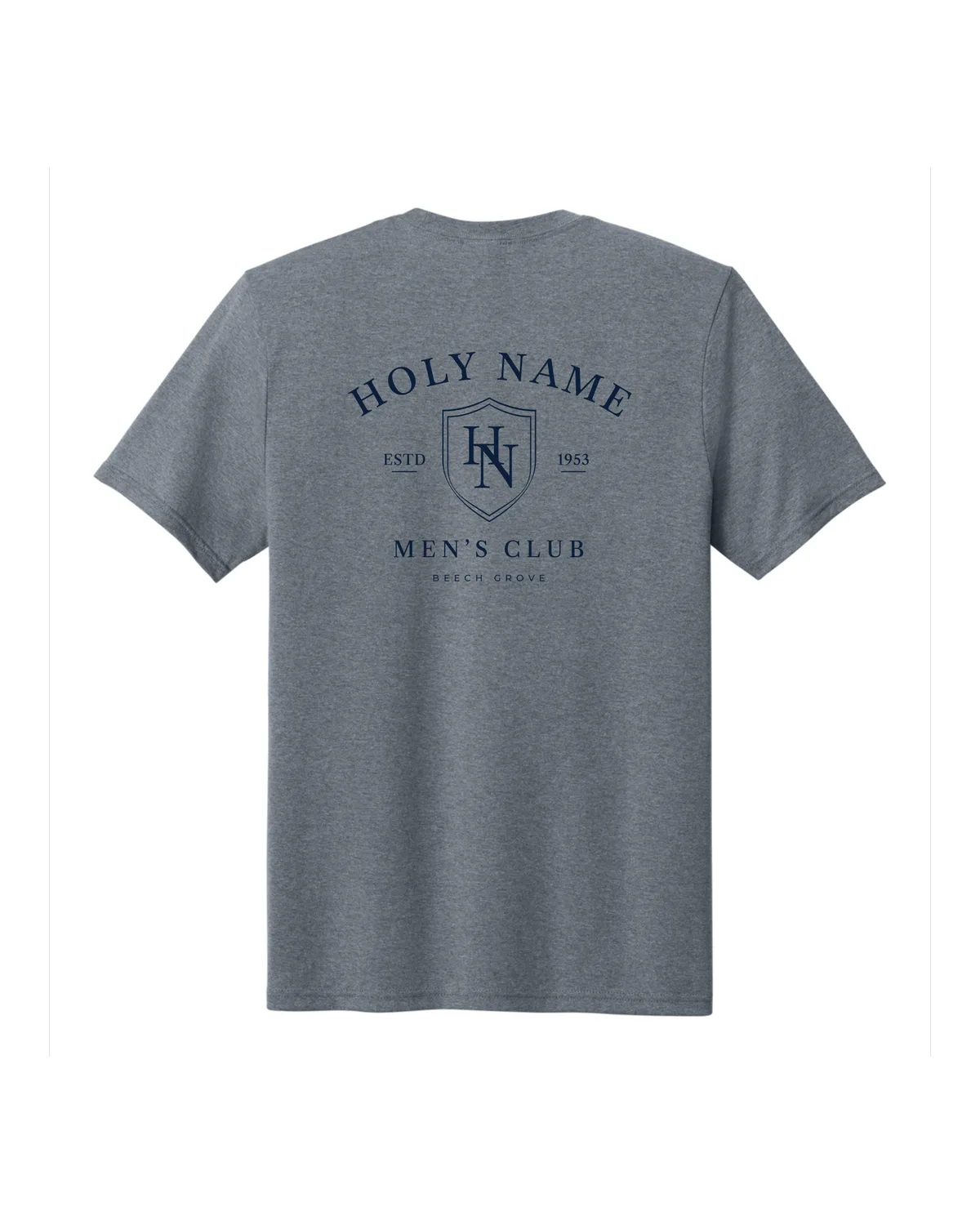 Club Tri-Blend Tee, Graphite Heather, back
